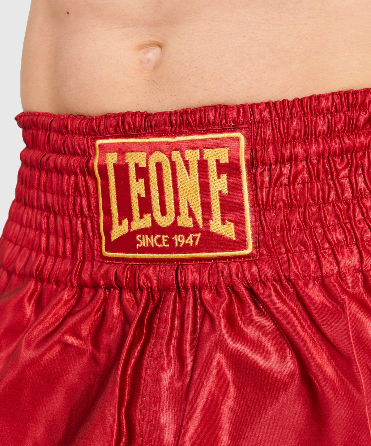 Leone Basic Muay Thai Shorts - Rot