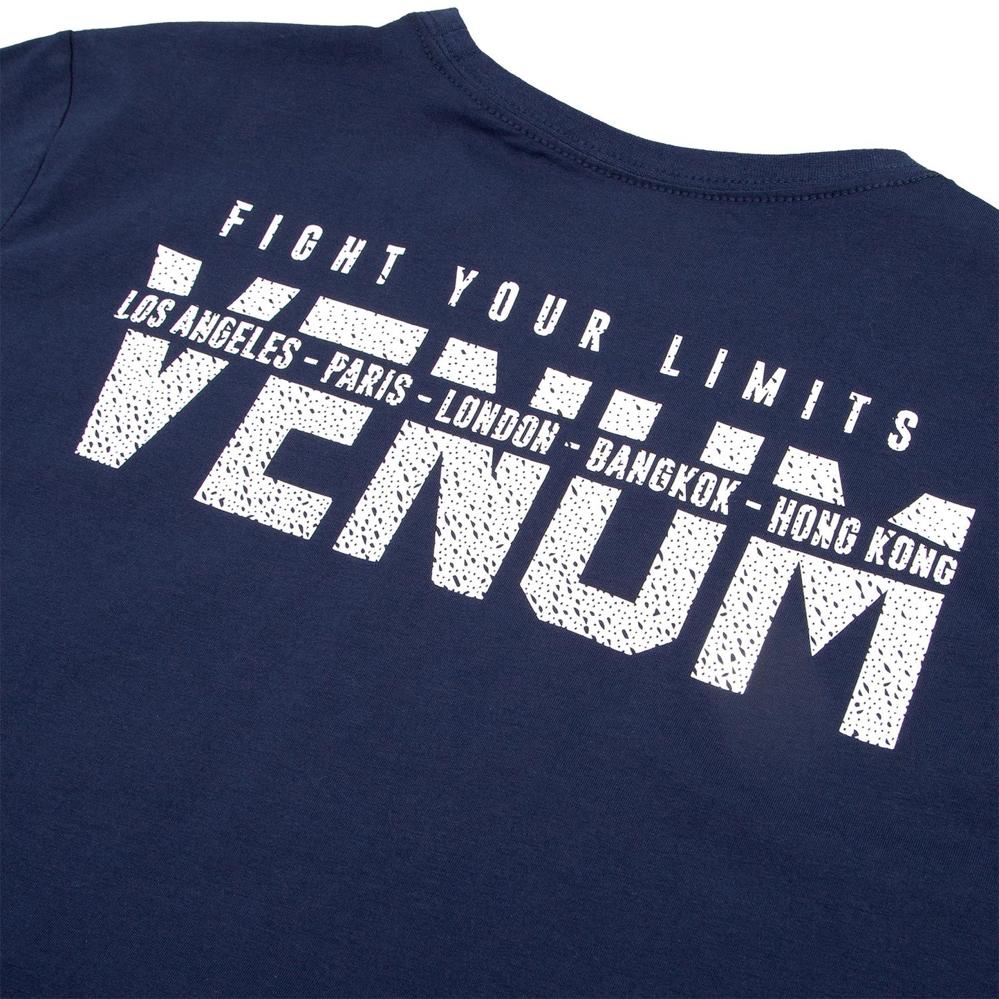 Camiseta Venum Mangas cortas - Azul Marino/Blanco