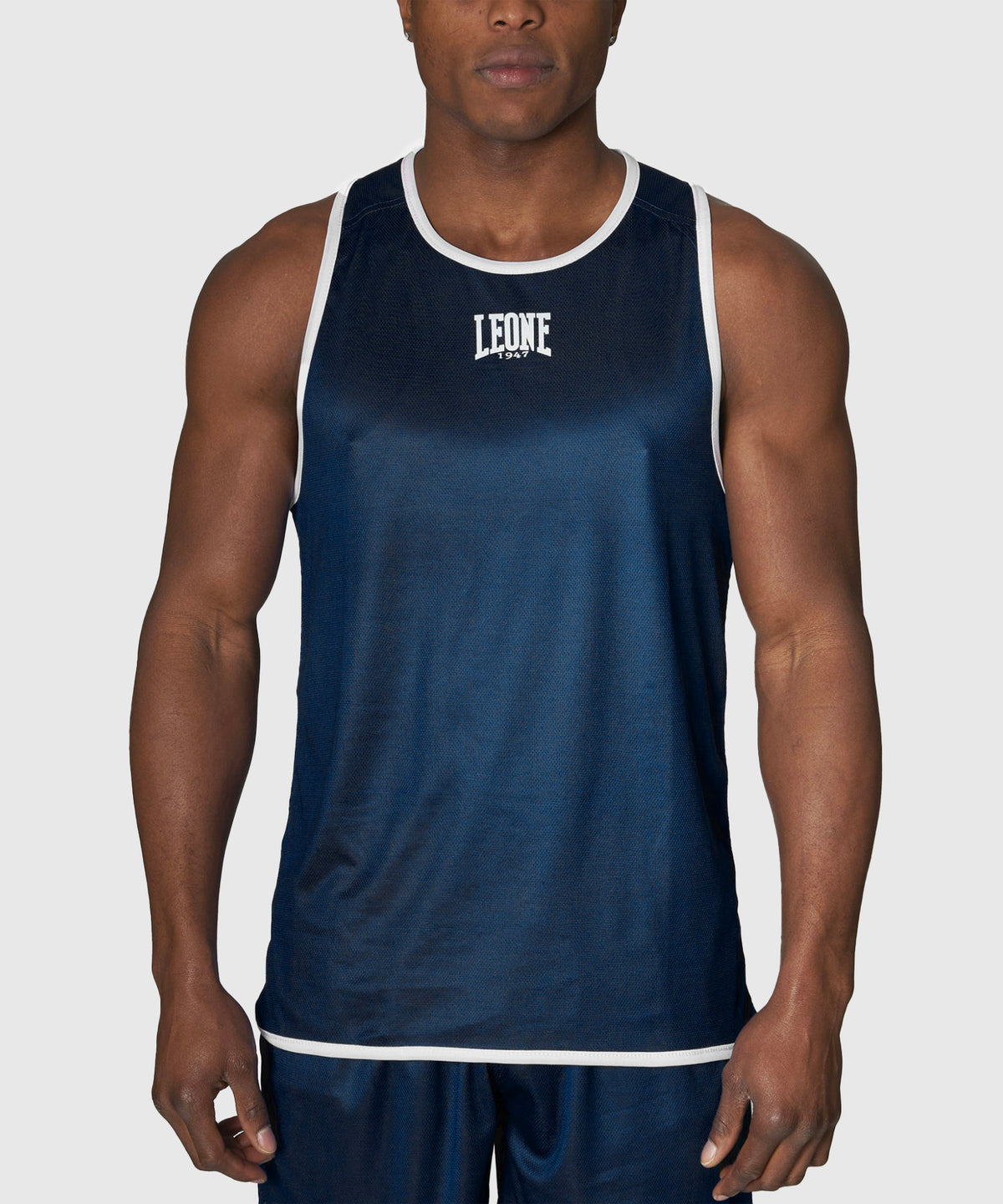 Leone Reversible Boxing Tank Top - Blue/Red