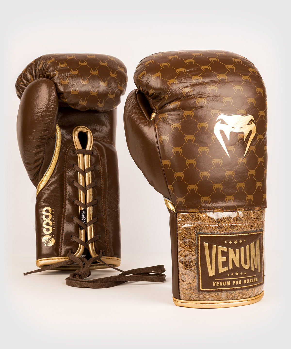 Guantes de boxeo Venum Coco Monogram Pro - Marrón grisáceo