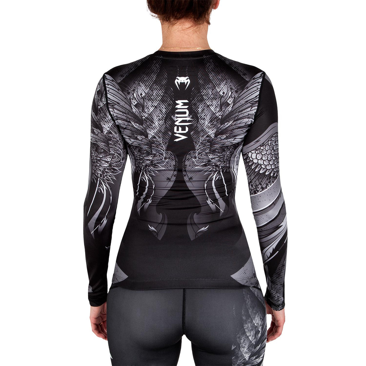 Venum Phoenix Rashguard - Langarm - Schwarz/Weiß - Für Frauen