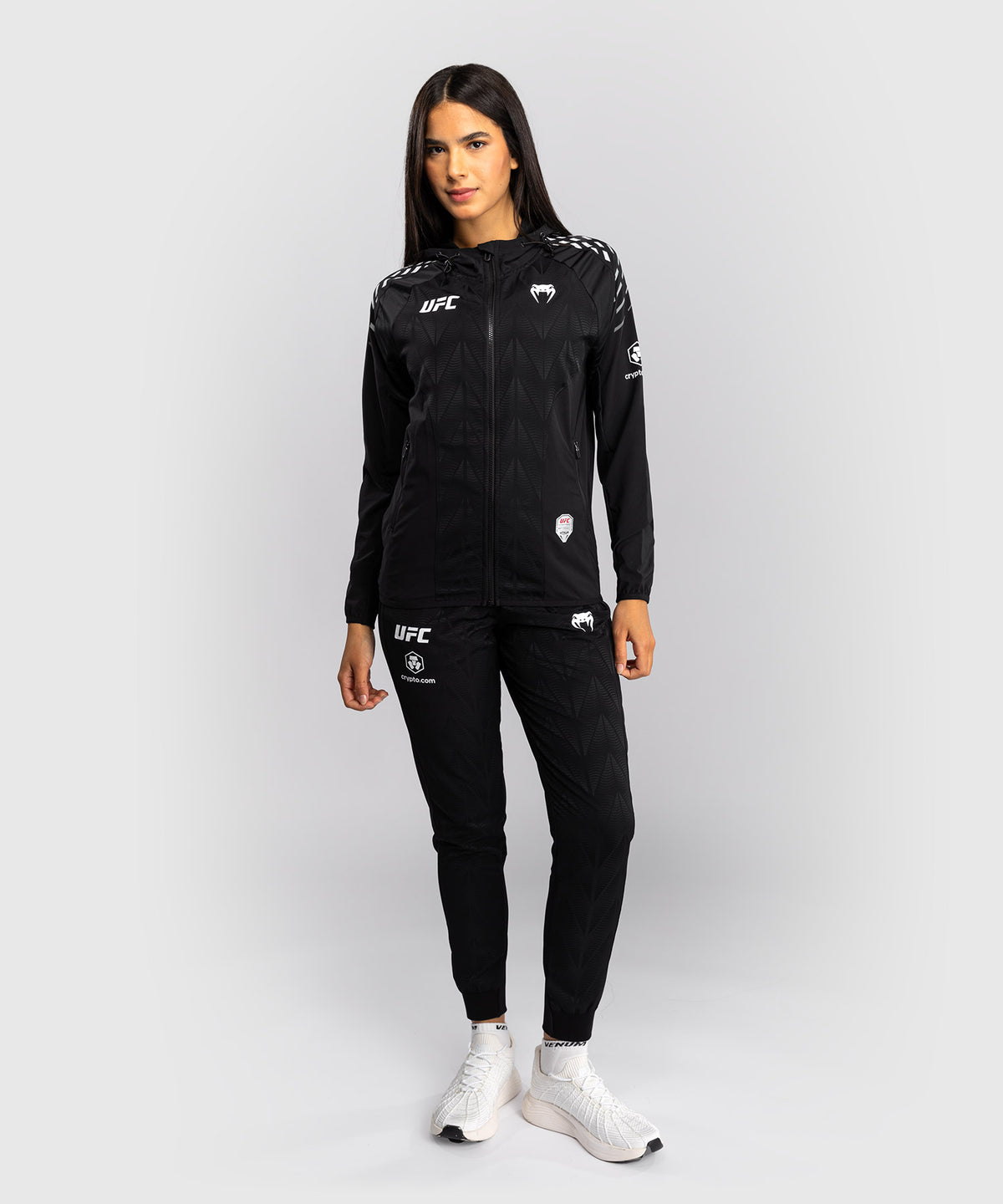 Sweat à capuche Walkout Femme UFC Zenith by Venum Authentic Fight Night - Noir