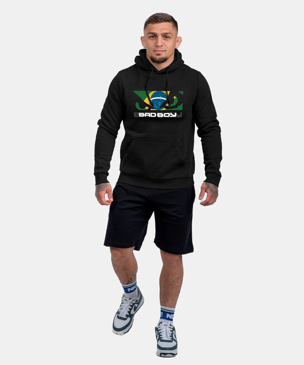 Bad Boy Brazilian Flag Sudadera con Capucha - Negro