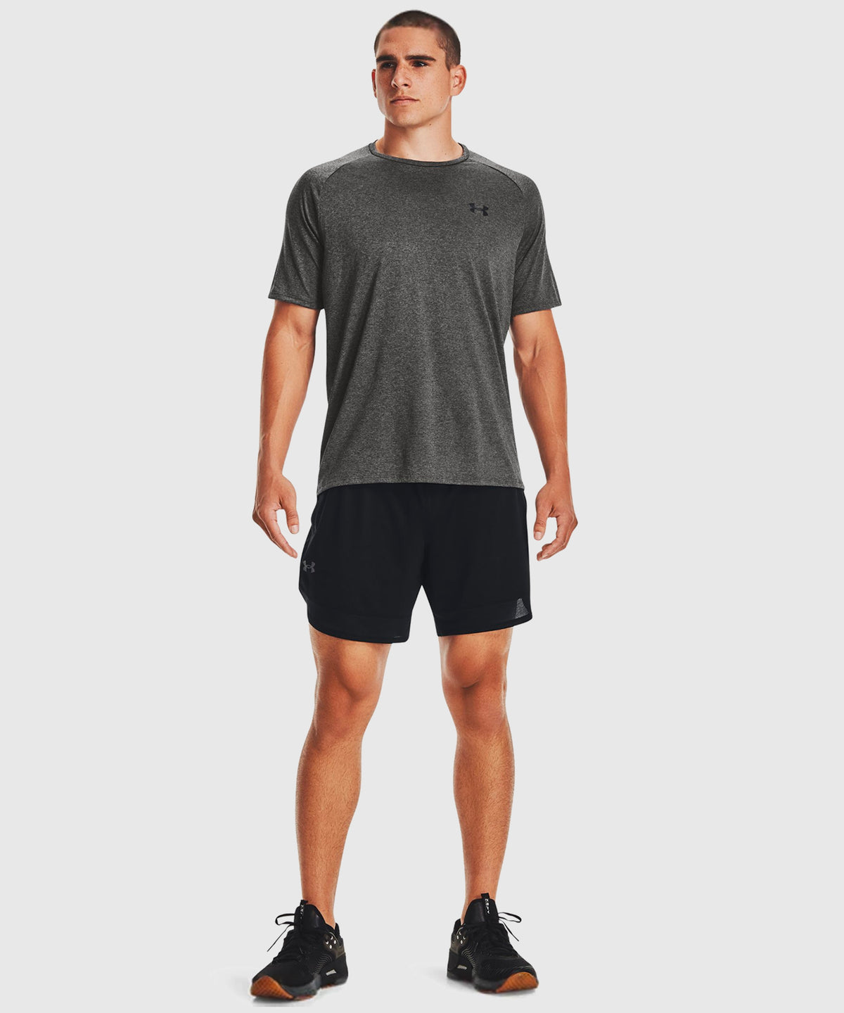 T-Shirt Under Armour Ua Tech™ 2.0 - Gris Carbon Chiné