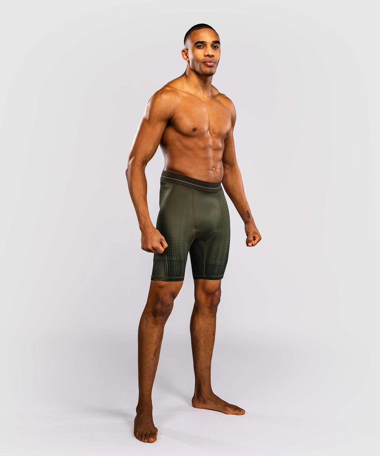 Venum Stealth Vale Tudo Kompressionsshort – Khaki/Dunkelgrün