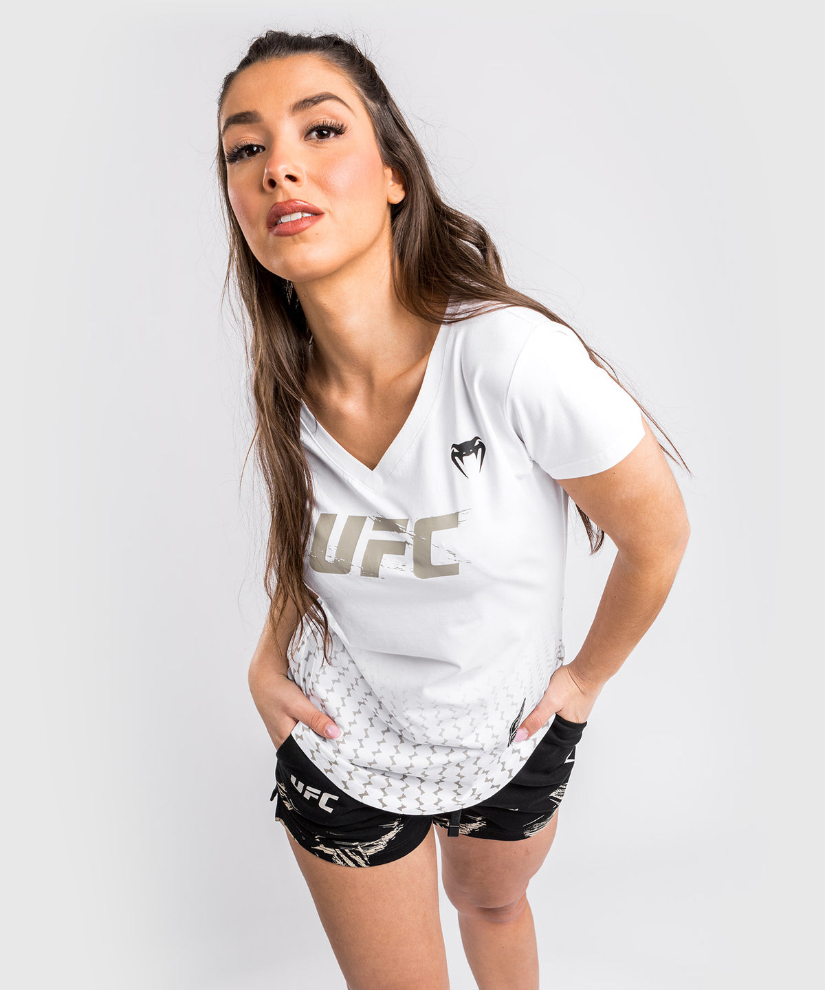 UFC Venum Authentic Fight Week Women’s 2.0 Short Sleeve T-Shirt - White