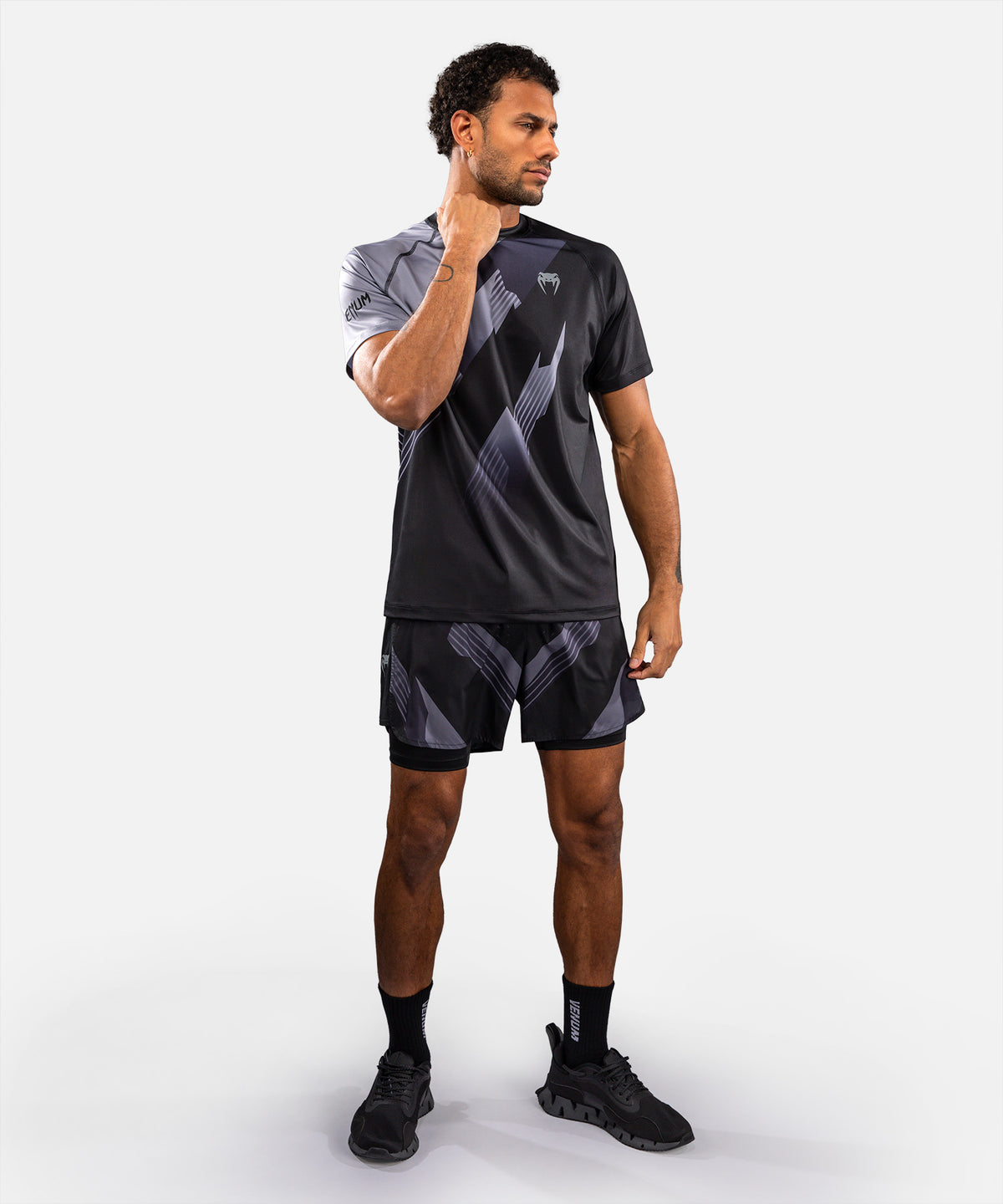Venum No-Gi 6.0 Dry Tech T-Shirt - Black/Grey