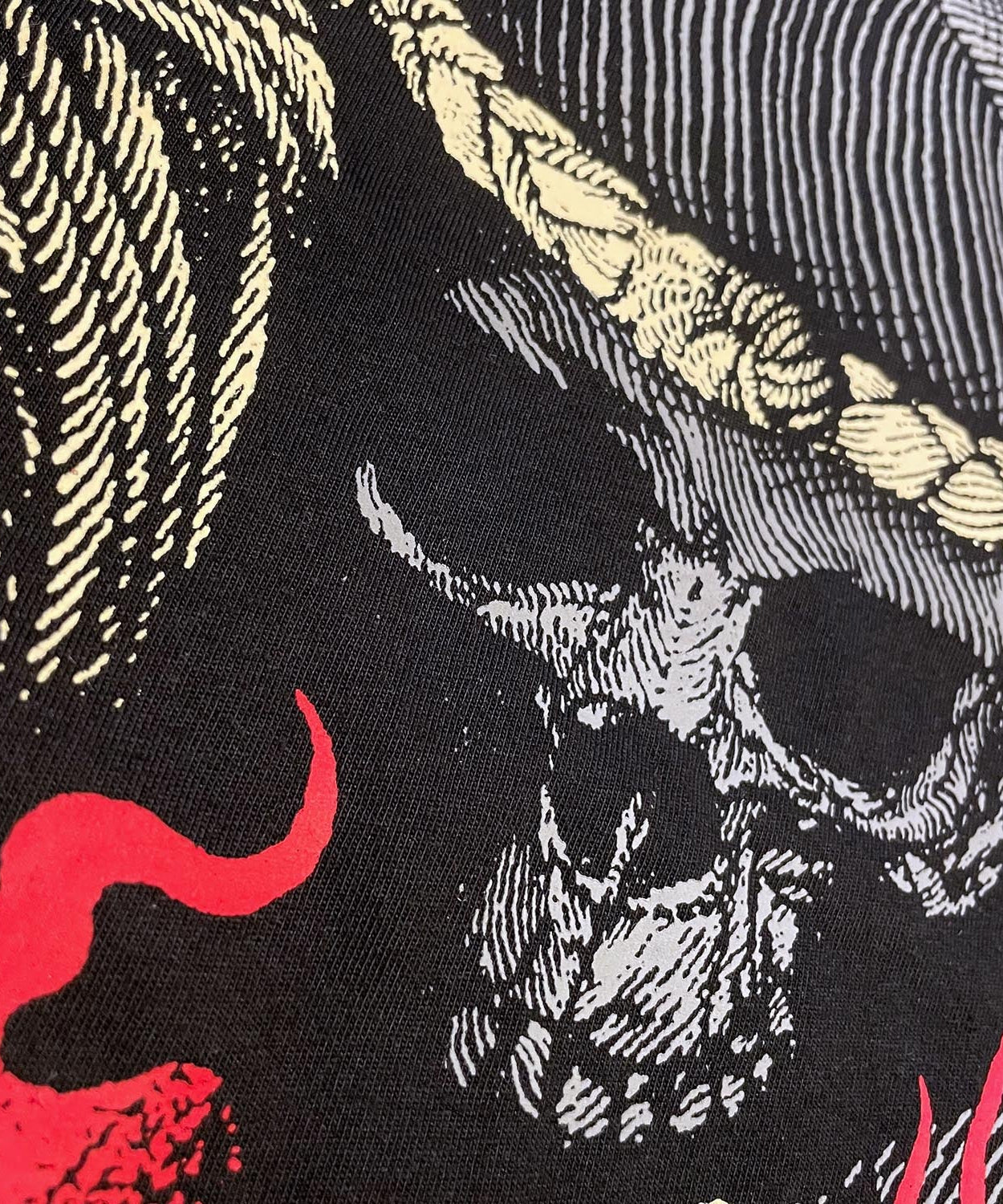 T-Shirt 8 Weapons Boran Skull - Noir