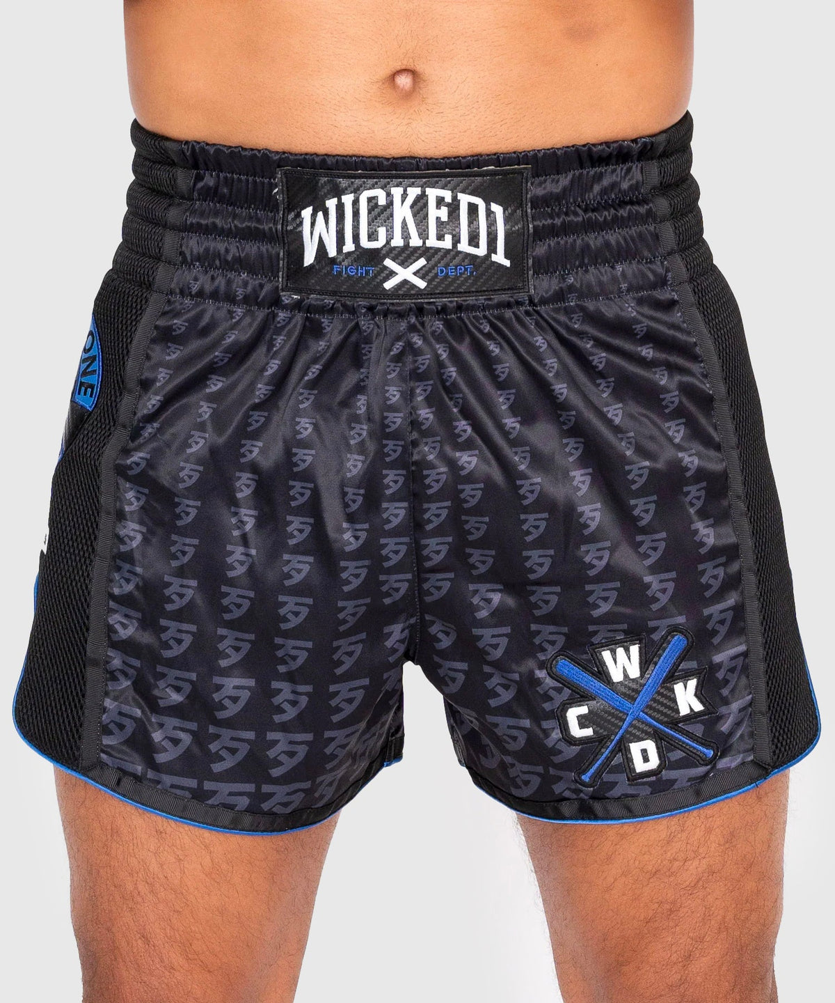 Short De Muay Thai Wicked One Infinit - Noir/Bleu