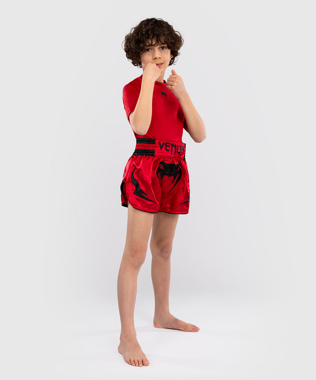 Venum Inferno Pantaloni Thai per Bambini - Rosso Ciliegia