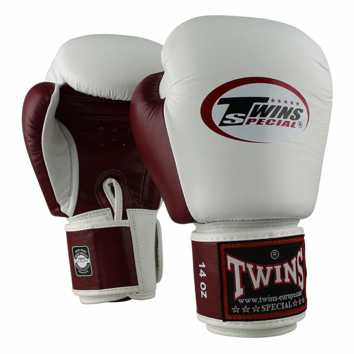Twins BGVL3 Boxhandschuhe - Weiß/Bordeaux