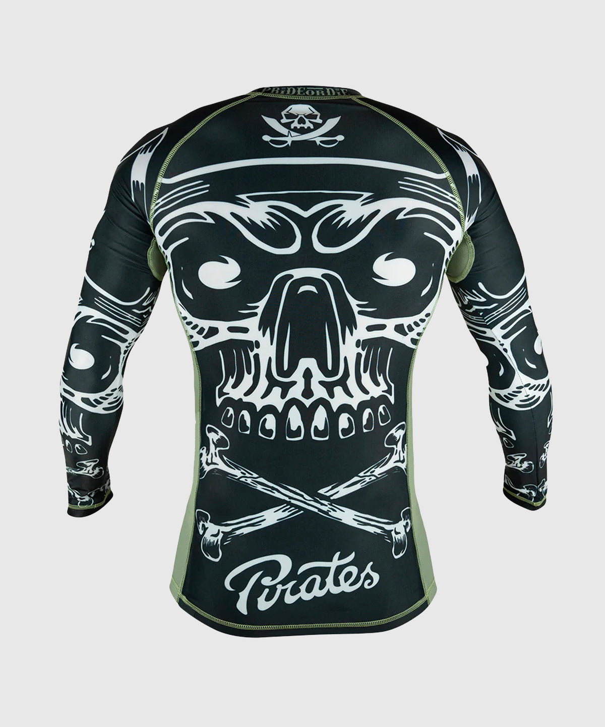 Rashguard À Manches Longues Pride Or Die Pirate V2 - Noir/Beige