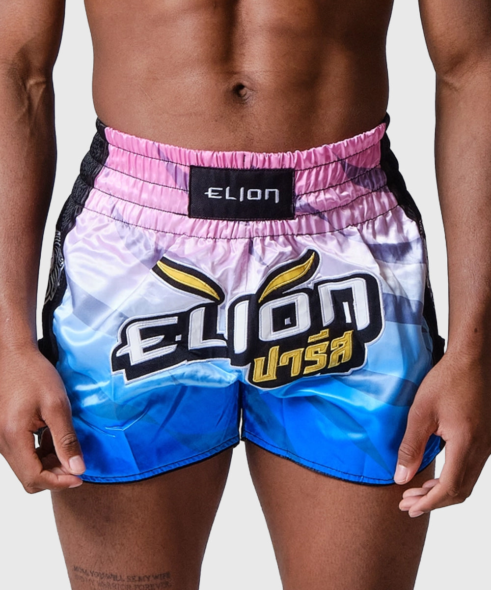 Elion Raja Muay Thai Shorts - Rosa/Blau