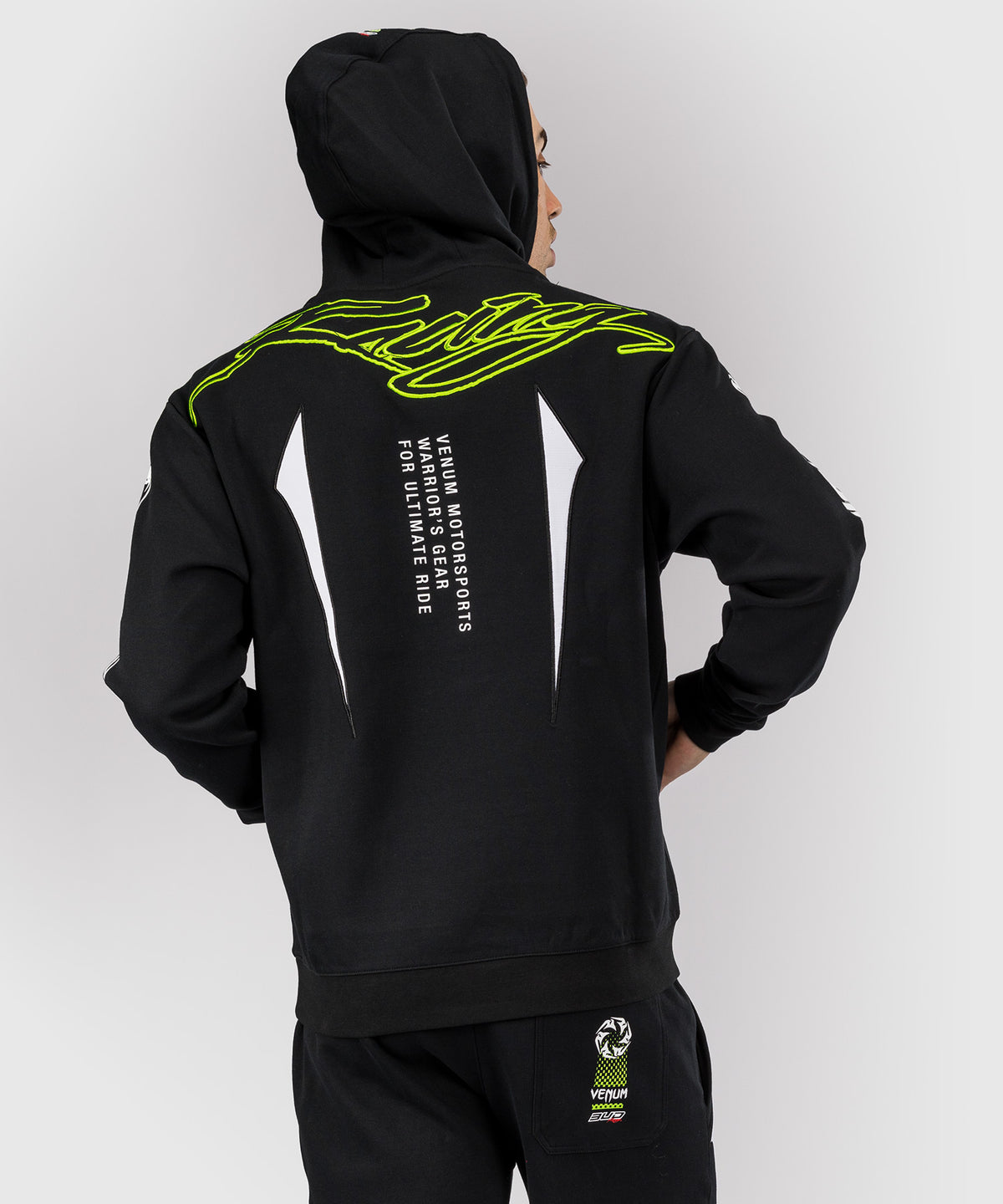 Venum x Bud Racing Felpa con cappuccio Uomo - Nero/Bianco/Verde lime