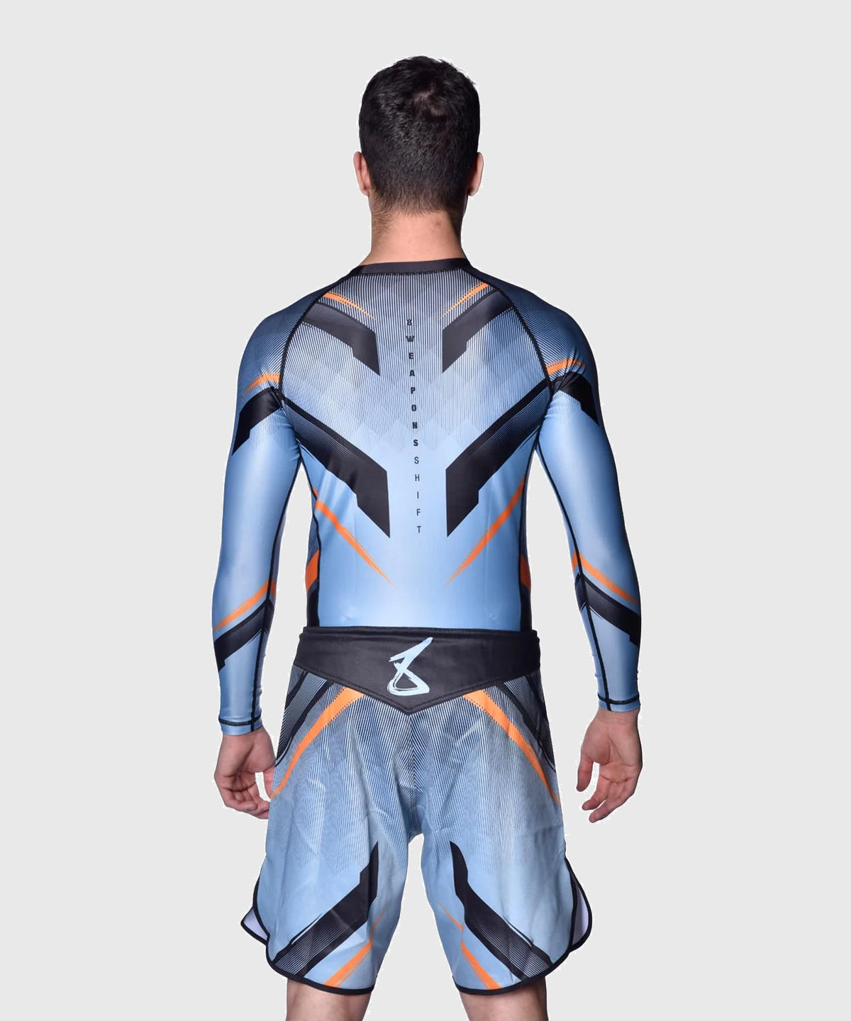8 Weapons Shift Fightshorts - Azul/Negro/Naranja
