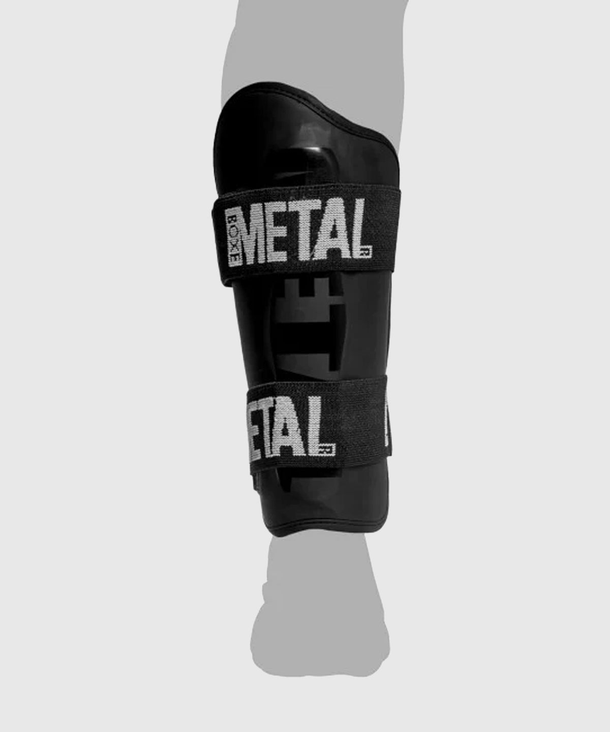Protège-Tibias Metal Boxe Pro Black Light - Noir