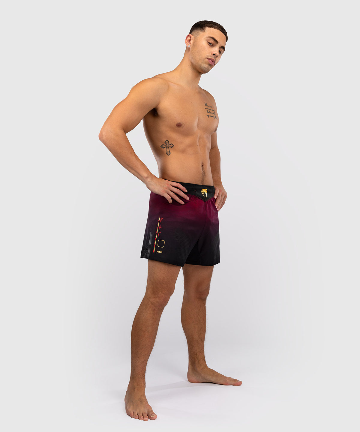 Short de Combat Venum Tactical XT- Noir/Bordeaux/Or