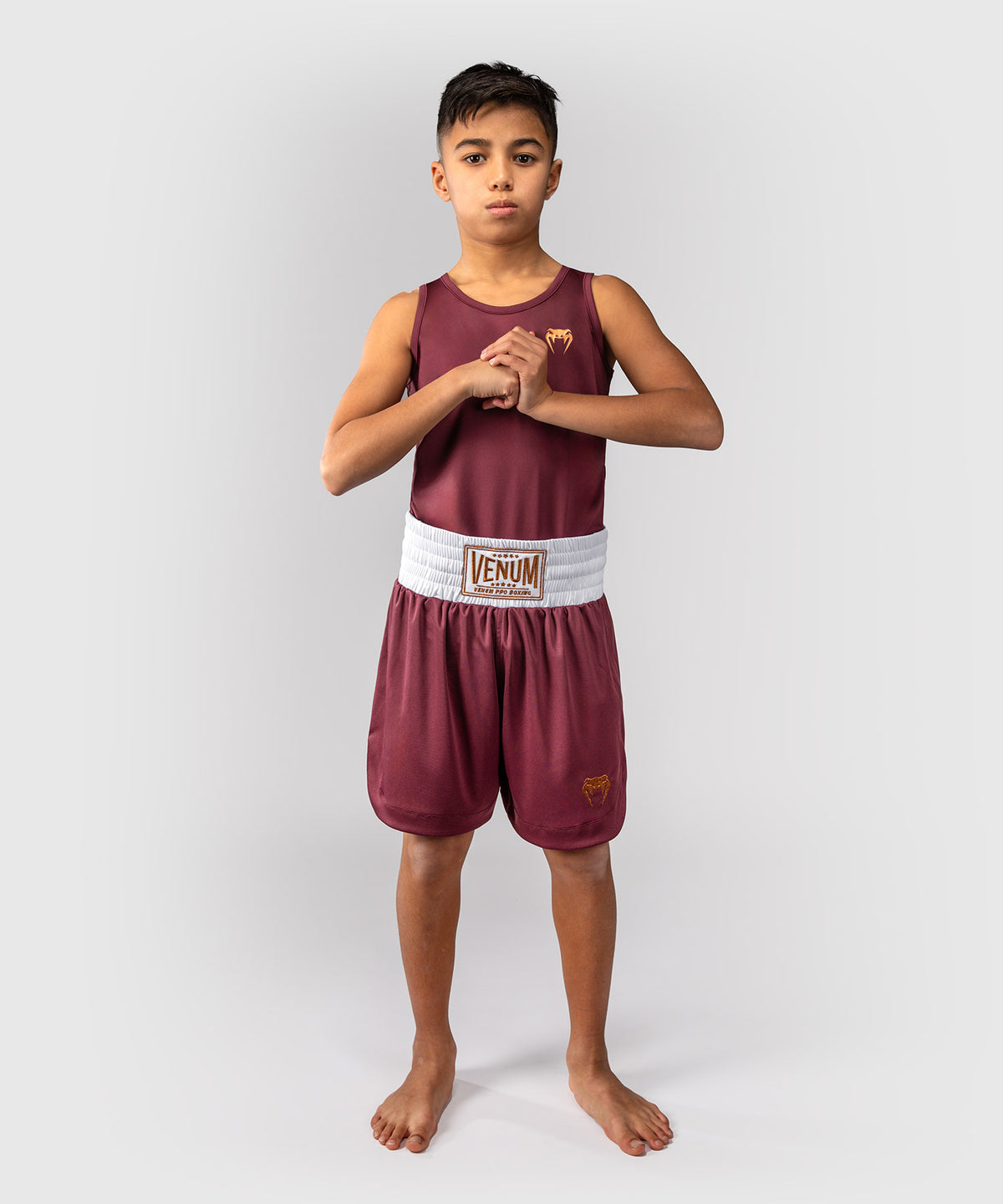 Venum Classic Short de Boxeo Para Niños – Burdeos