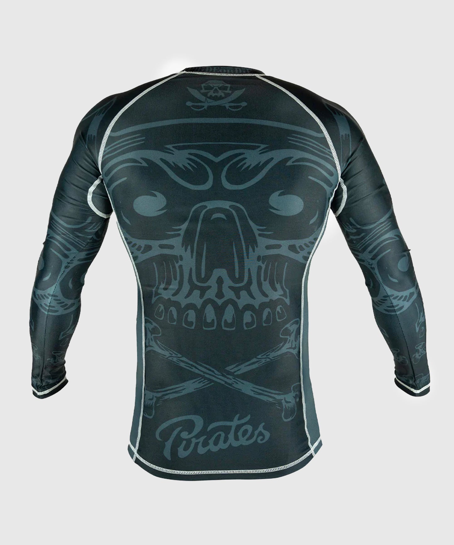 Pride Or Die Pirate V2 Rashguard a Maniche Lunghe - Nero/Grigio