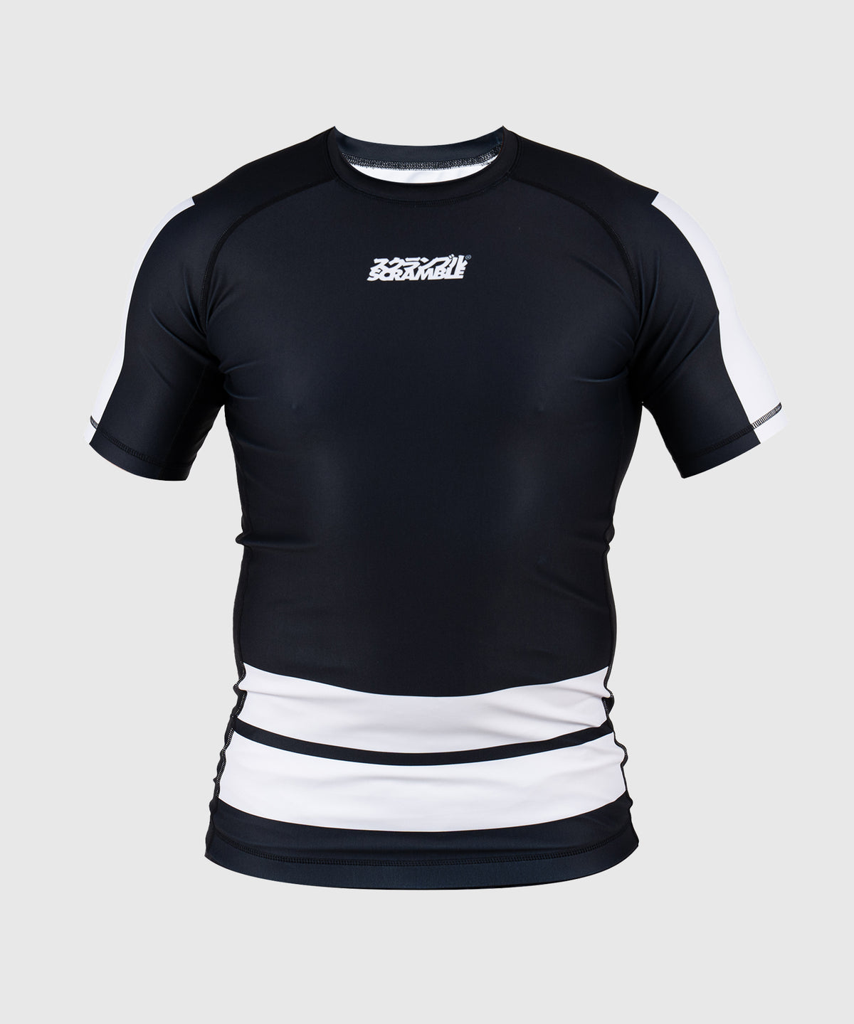 Rashguard À Manches Courtes Scramble Ranked - Noir/Blanc