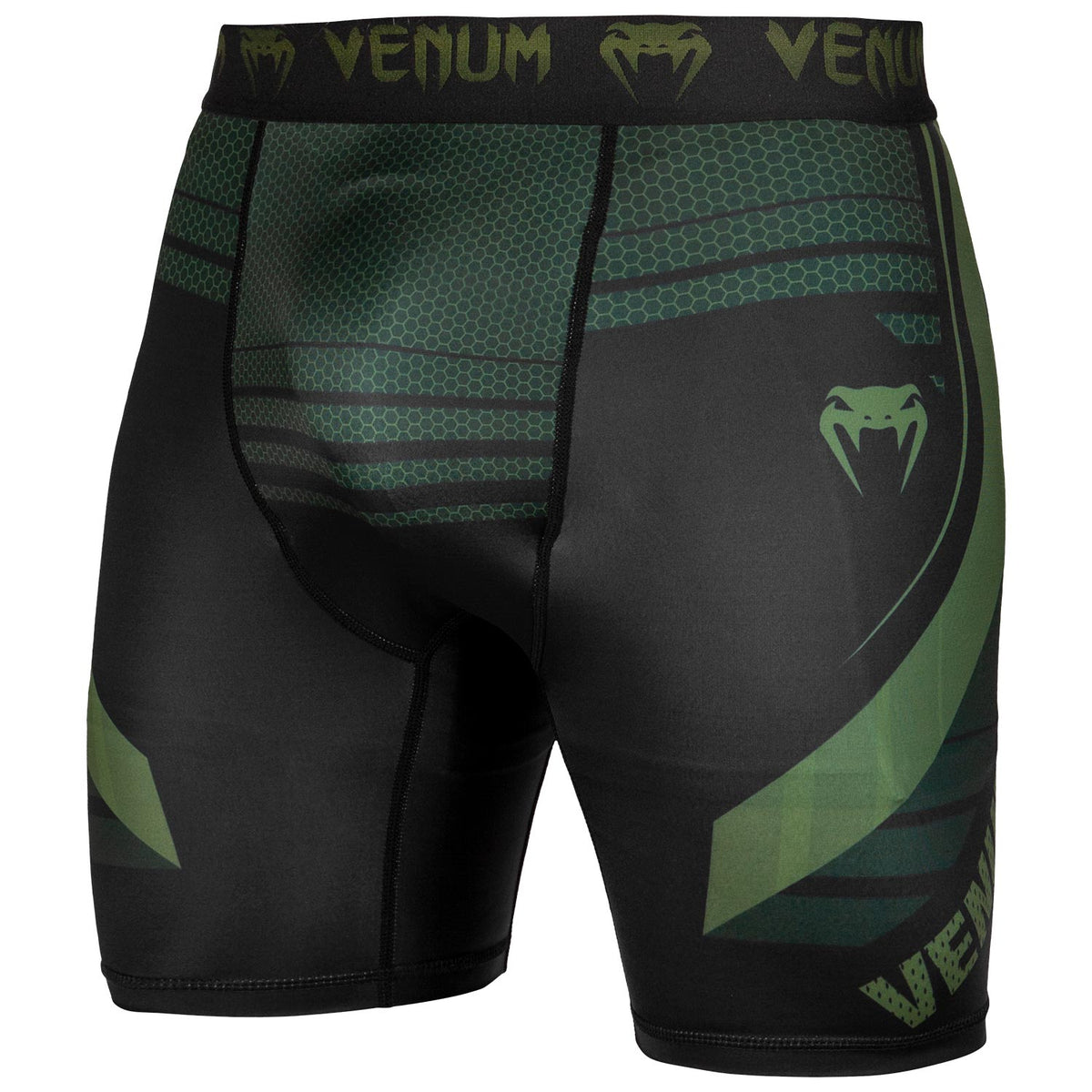 Short de compression Venum Technical 2.0 - Noir/Kaki - Exclusivité