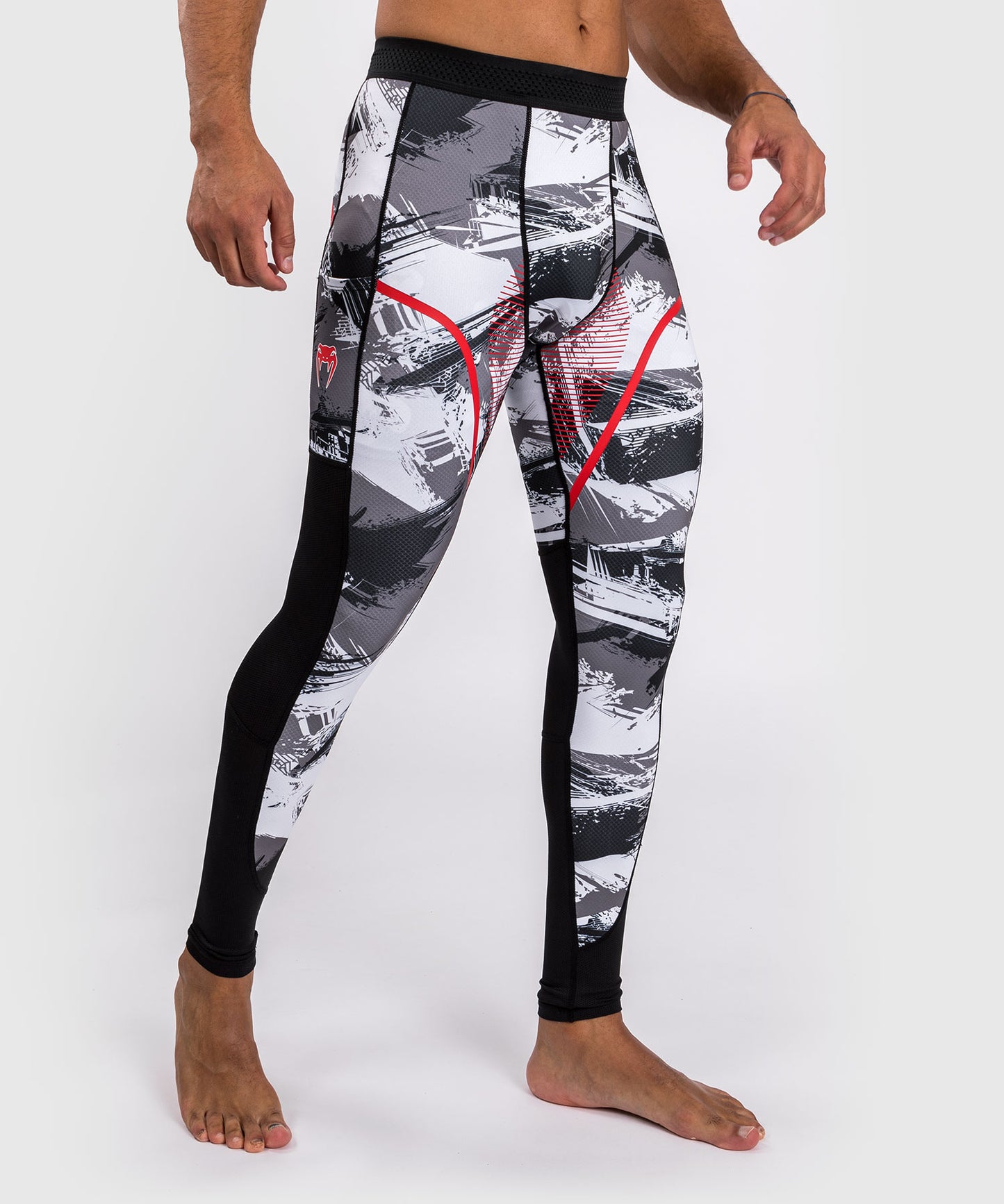 Venum Electron 3.0 Kompressionshosen - Grau/Rot