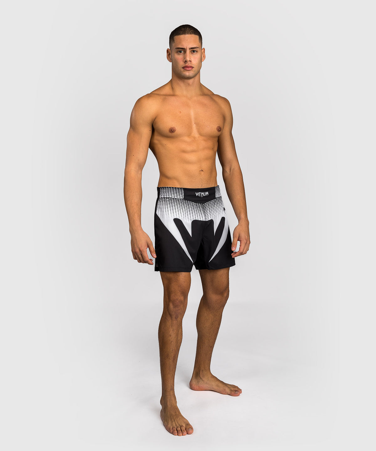Venum No Gi Pantaloncini da combattimento - Nero/Bianco