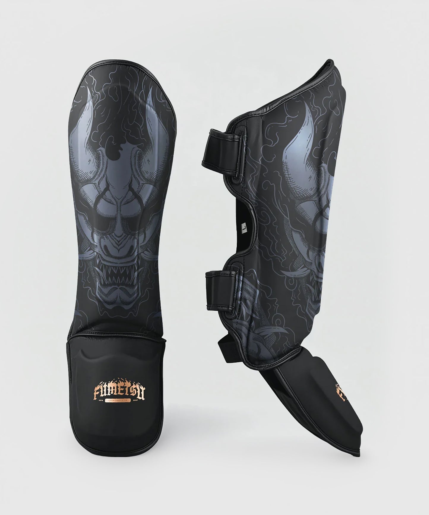 Fumetsu Oni Shin Guards - Black/Grey/Bronze