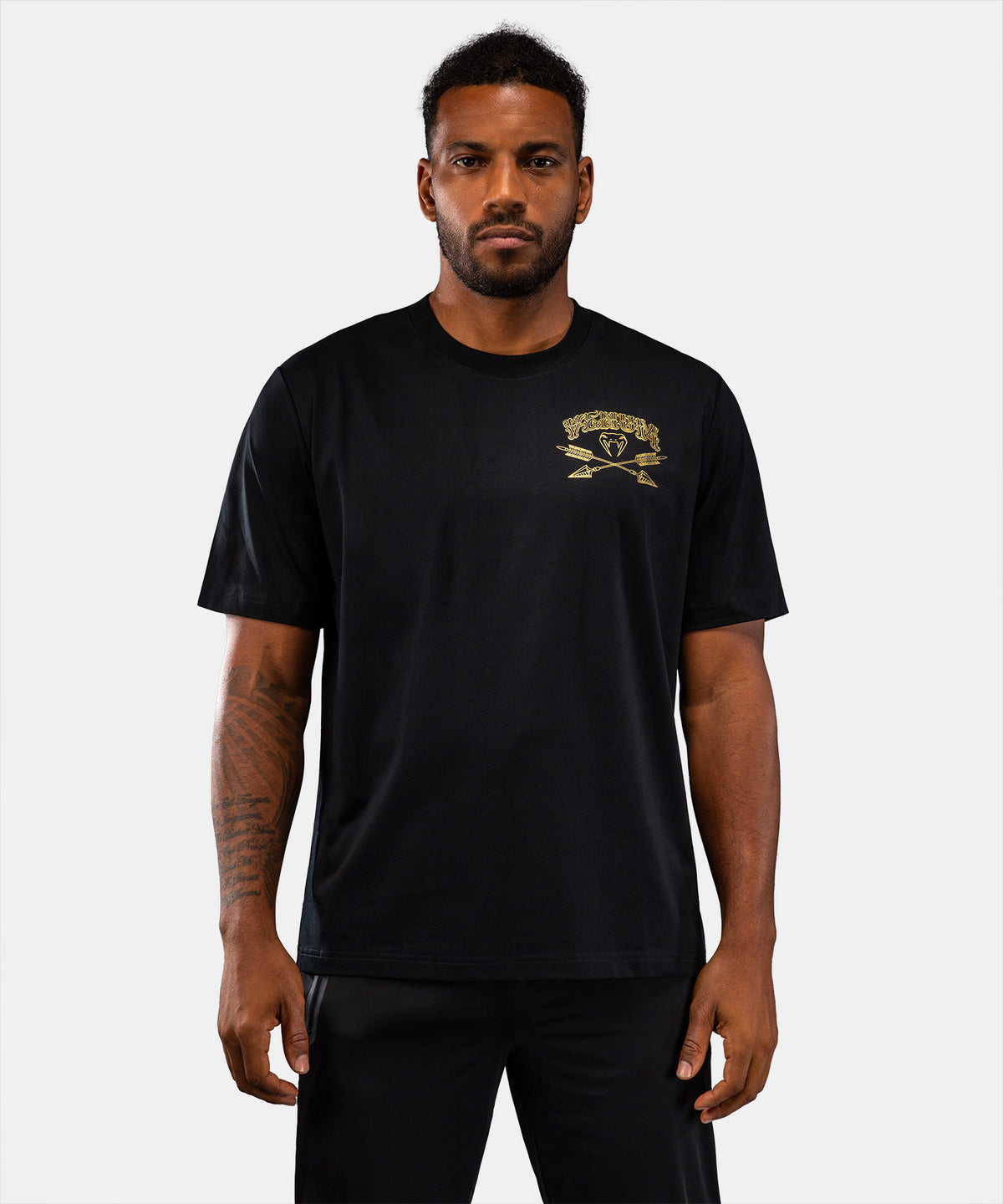 Venum Wolf Atak T-Shirt – Schwarz/Grau