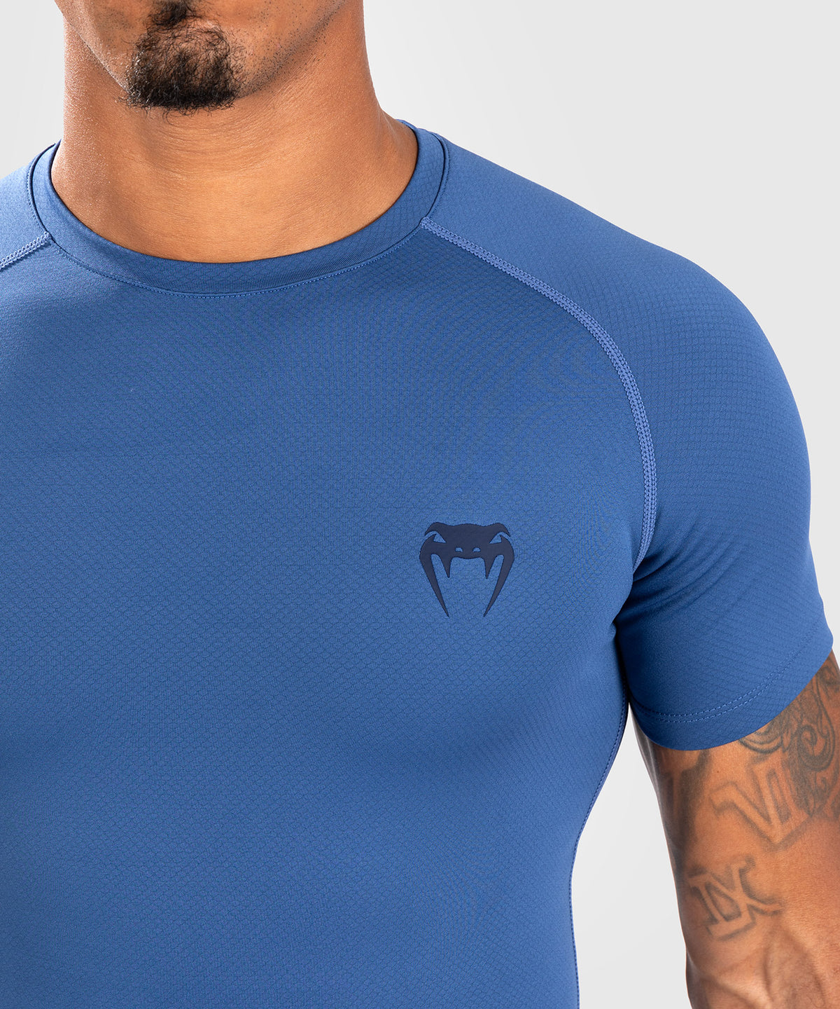 Venum Contender Herren Kurzarm Rashguard - Blau
