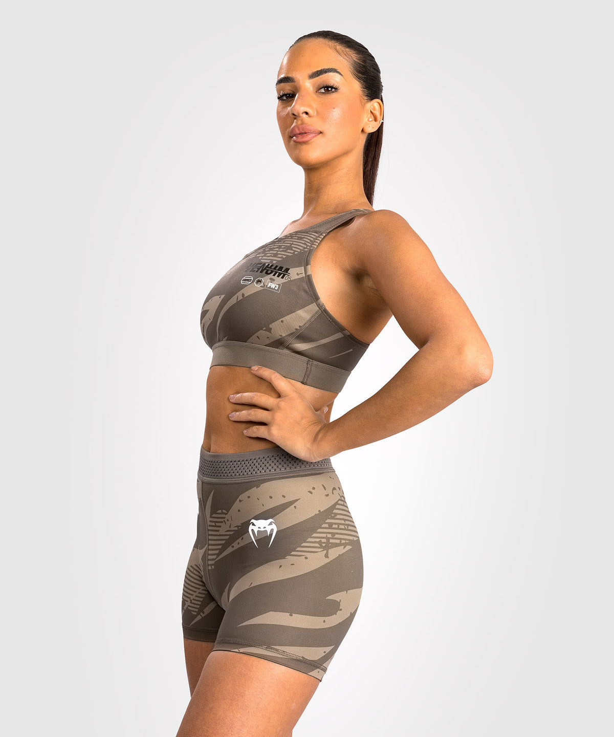 UFC Adrenaline by Venum Fight Week Short de Vale Tudo per Donna - Desert Camo