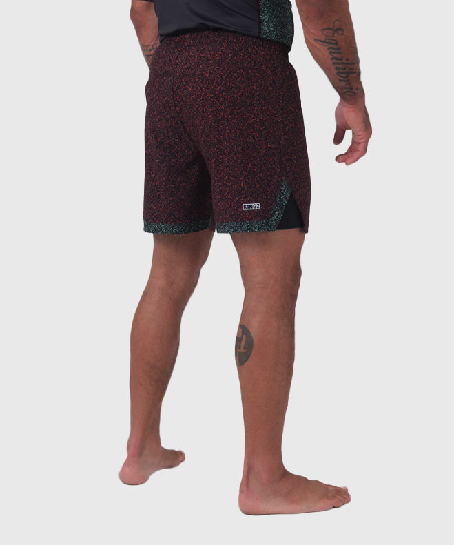 Short de MMA Kingz Hybrid - Noir/Rouge