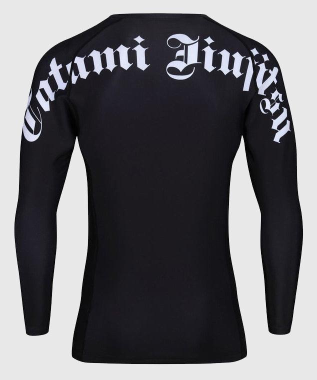 T-Shirt De Compression Tatami Fightwear Gothic Manches Longues - Noir