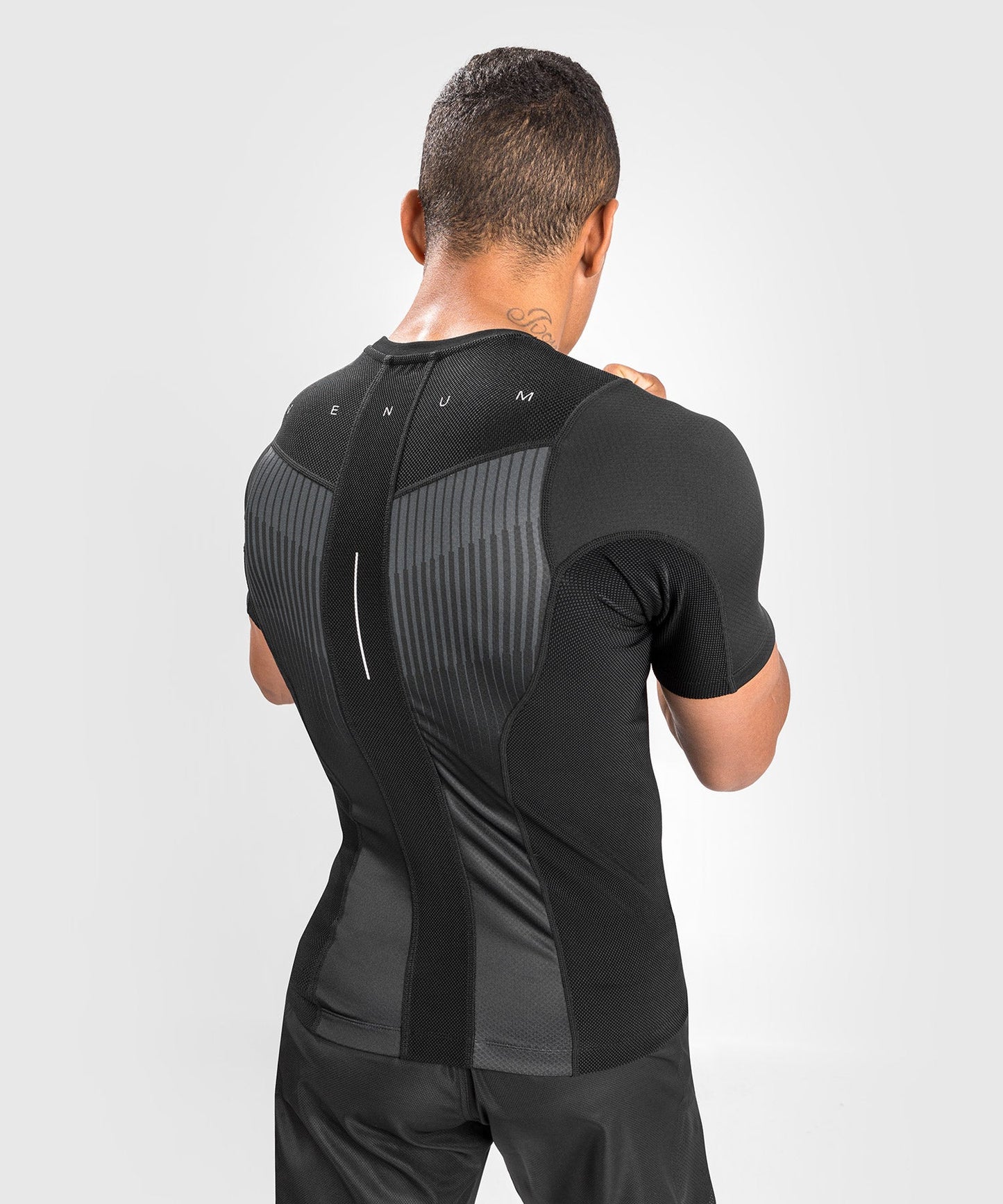 Venum Biomecha Kurzarm Rashguard - Schwarz/Grau