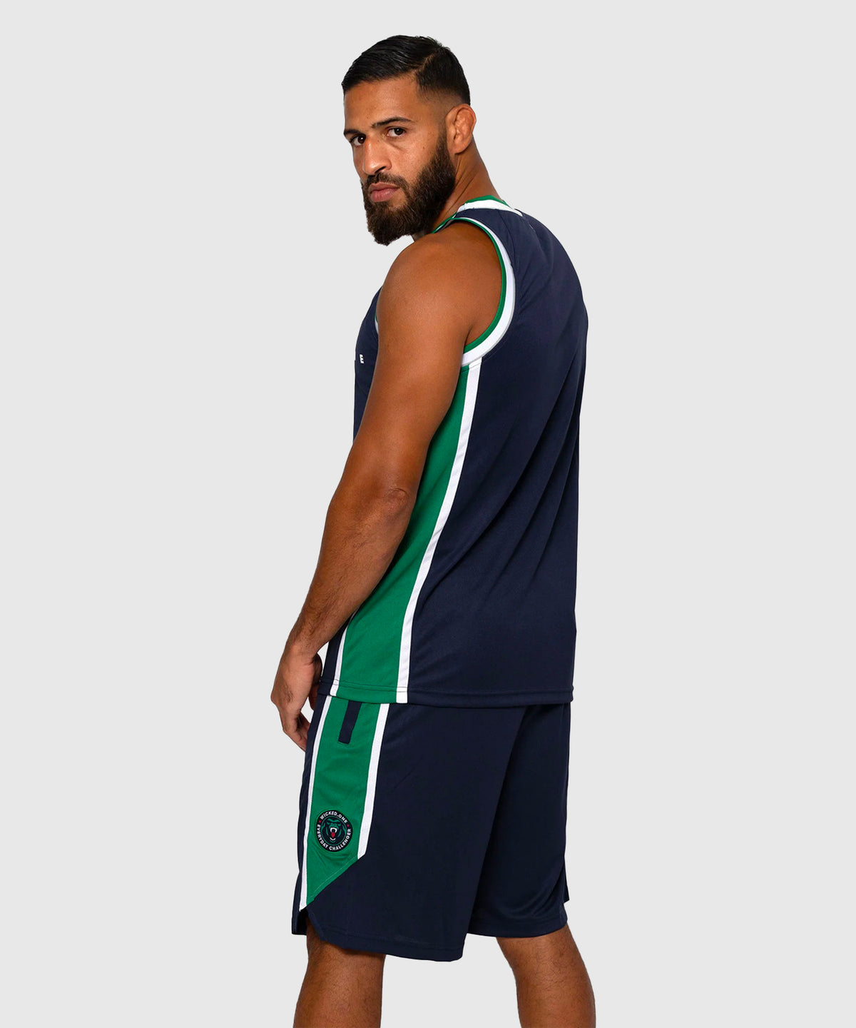 Short de MMA Wicked One Whacks - Navy/Vert