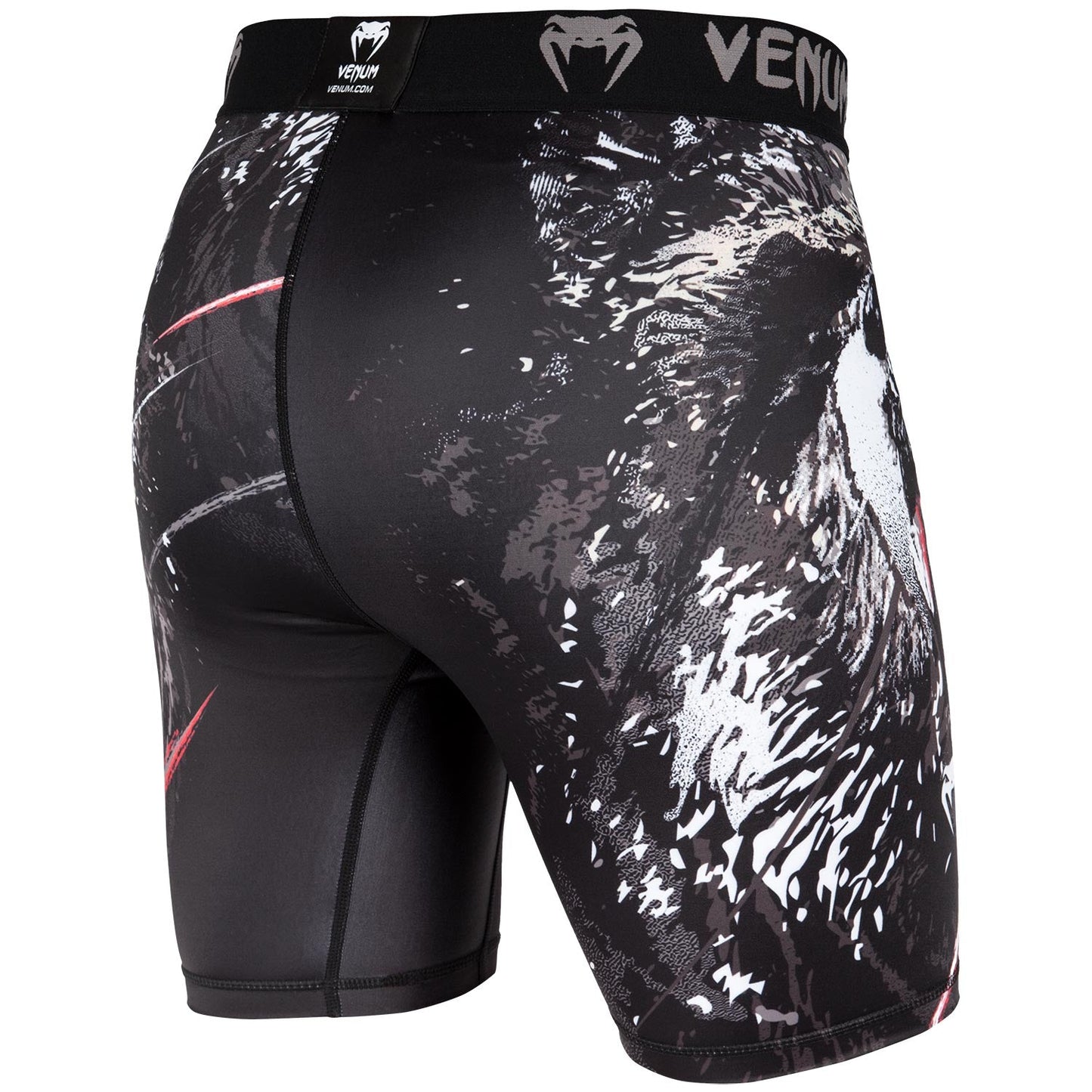 Short de compression Venum Grizzli - Noir/Blanc