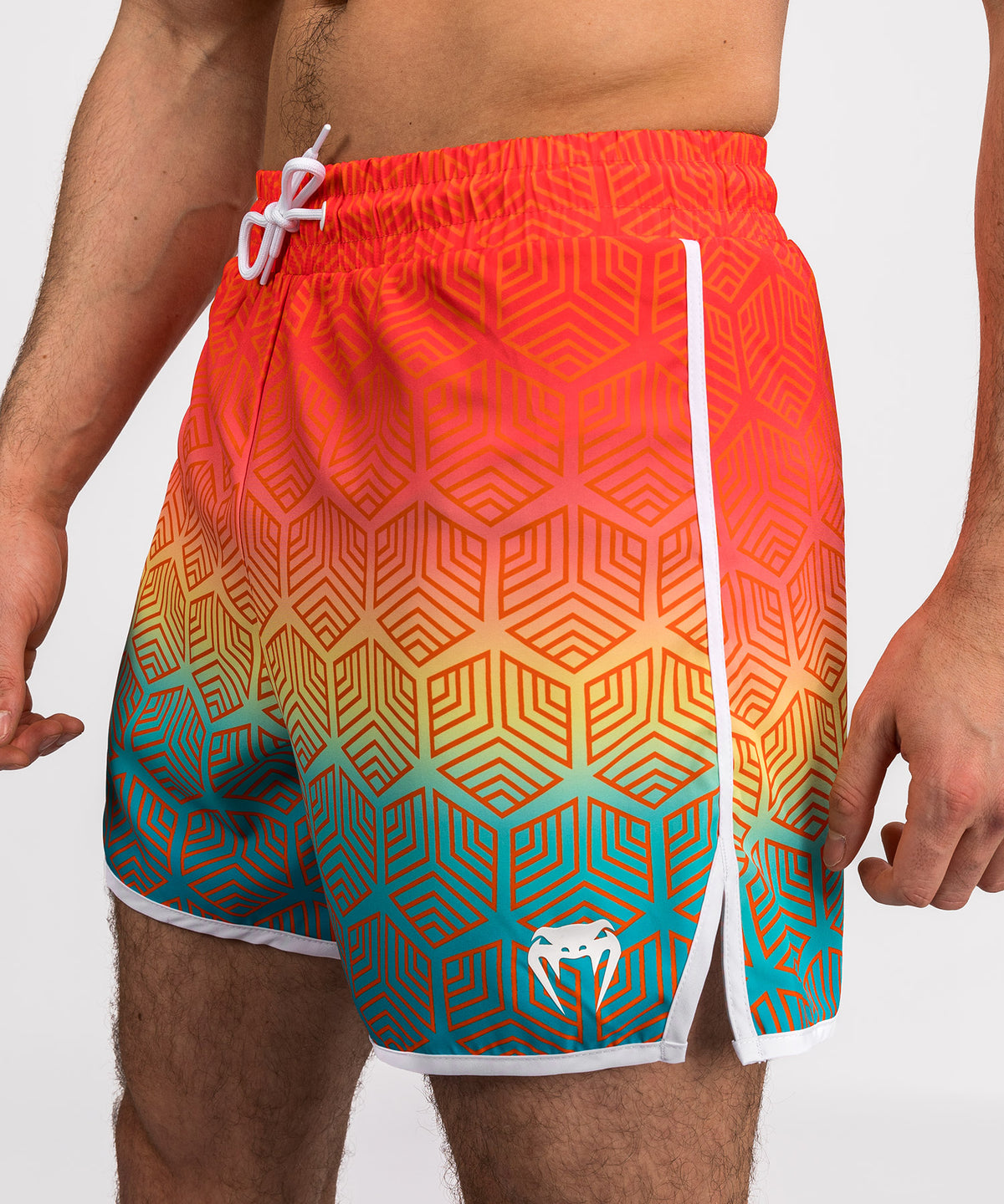 Venum Octane Boardshorts - Sunset Orange/Himmelblau