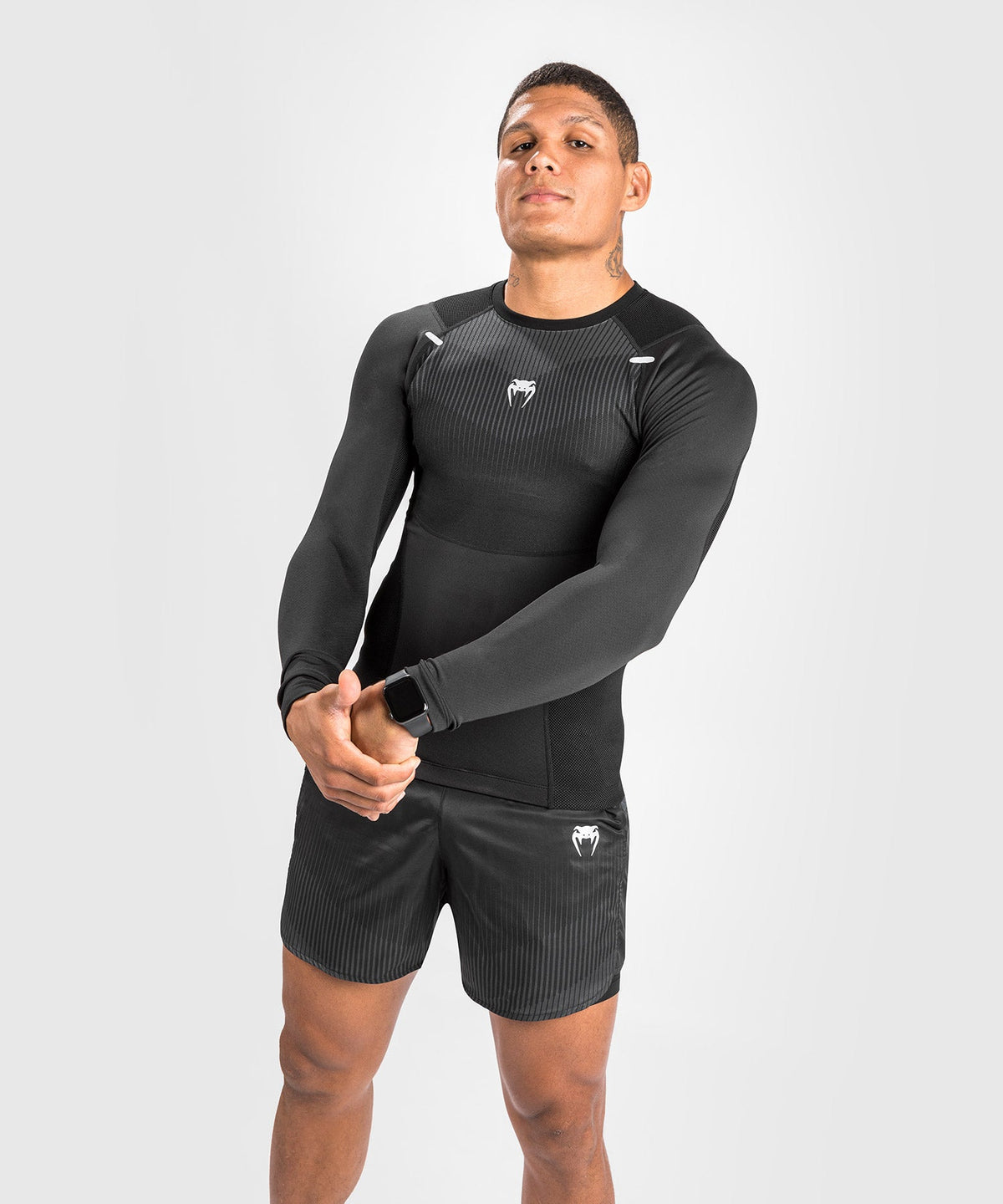 Rashguard Venum Biomecha Manches Longues - Noir/Gris