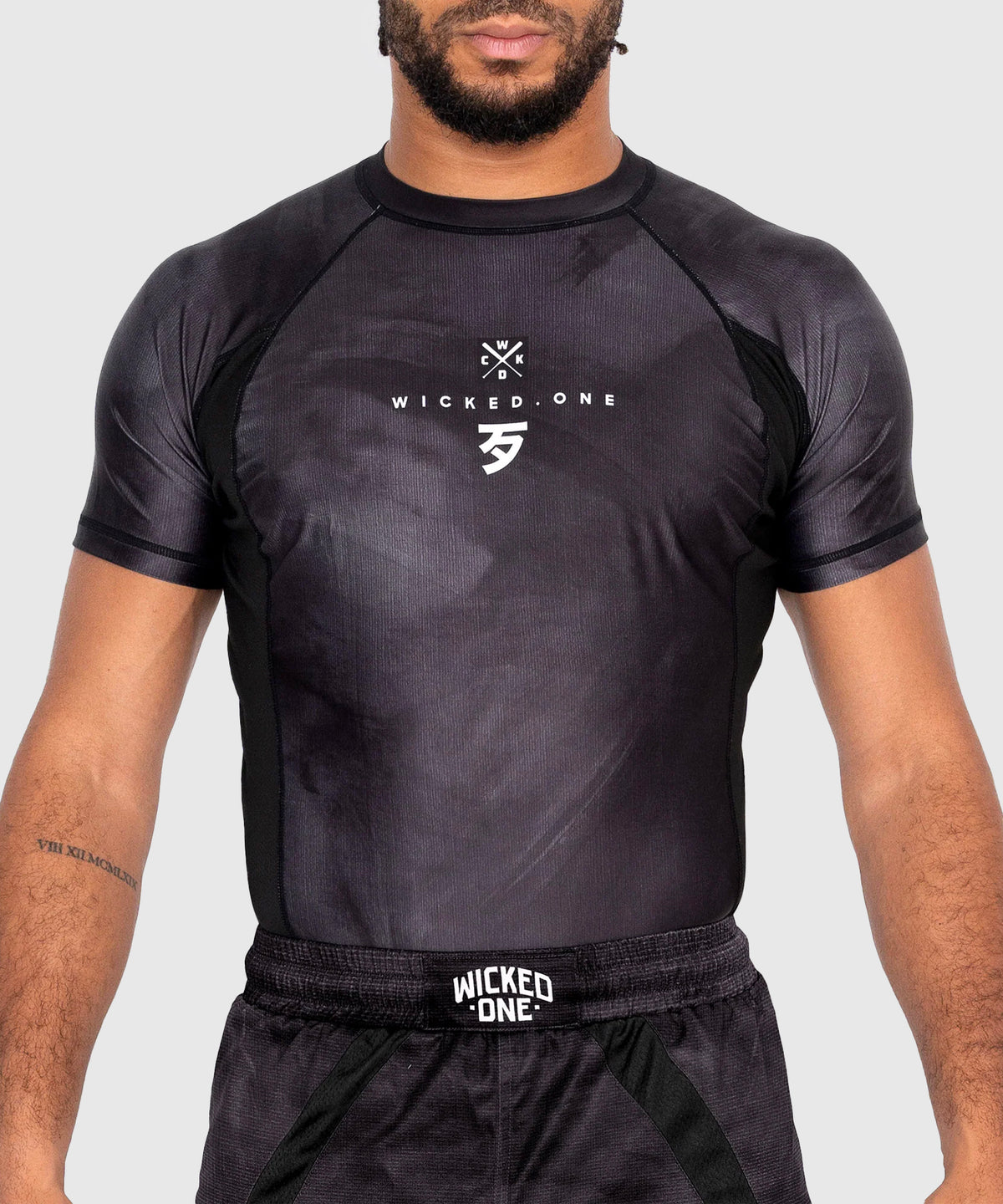 Wicked One Contest Rashguard de Manga Corta - Negro