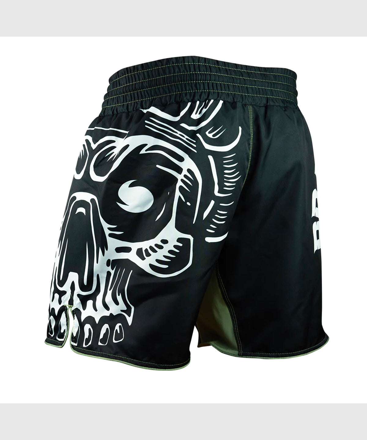 Pride Or Die Pirate V2 Fight Shorts - Black/Beige