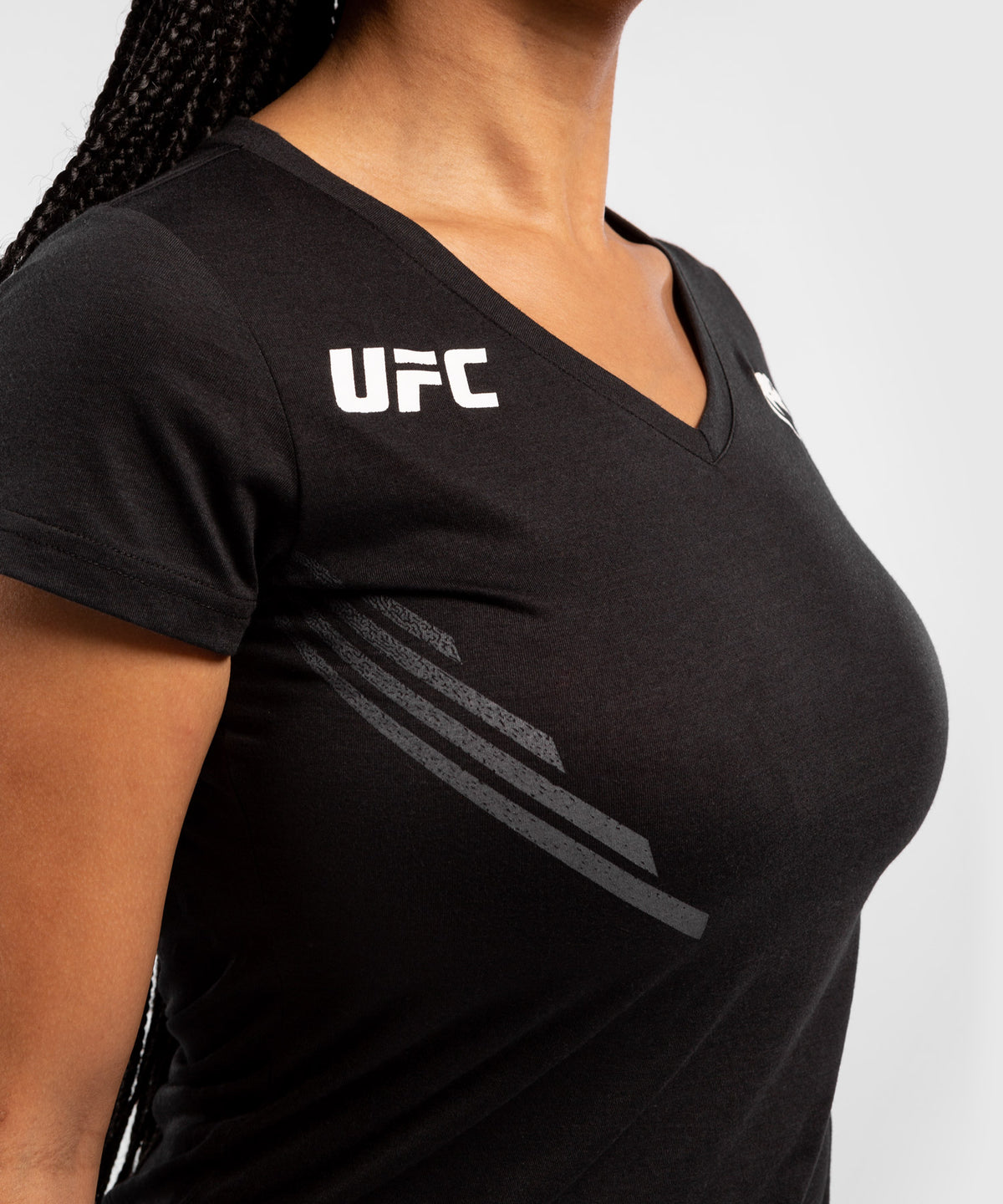 Camiseta Para Mujer UFC Venum Replica - Negro