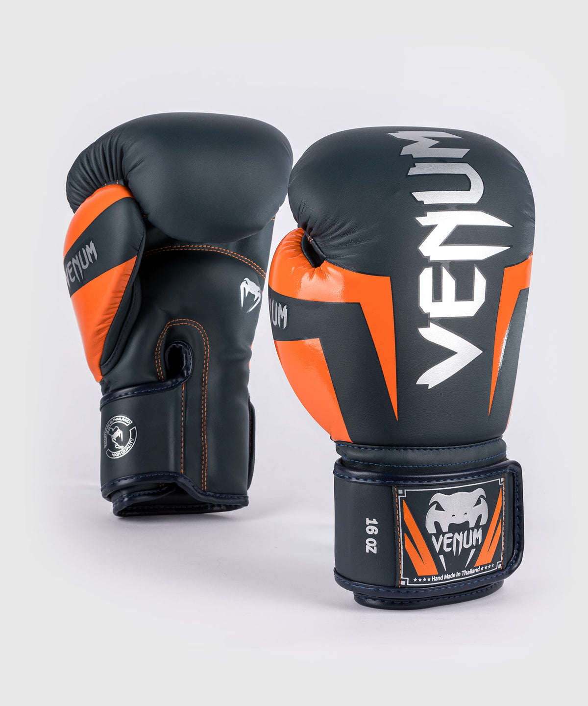 Venum Elite Boxhandschuhe - Navy/Silber/orange