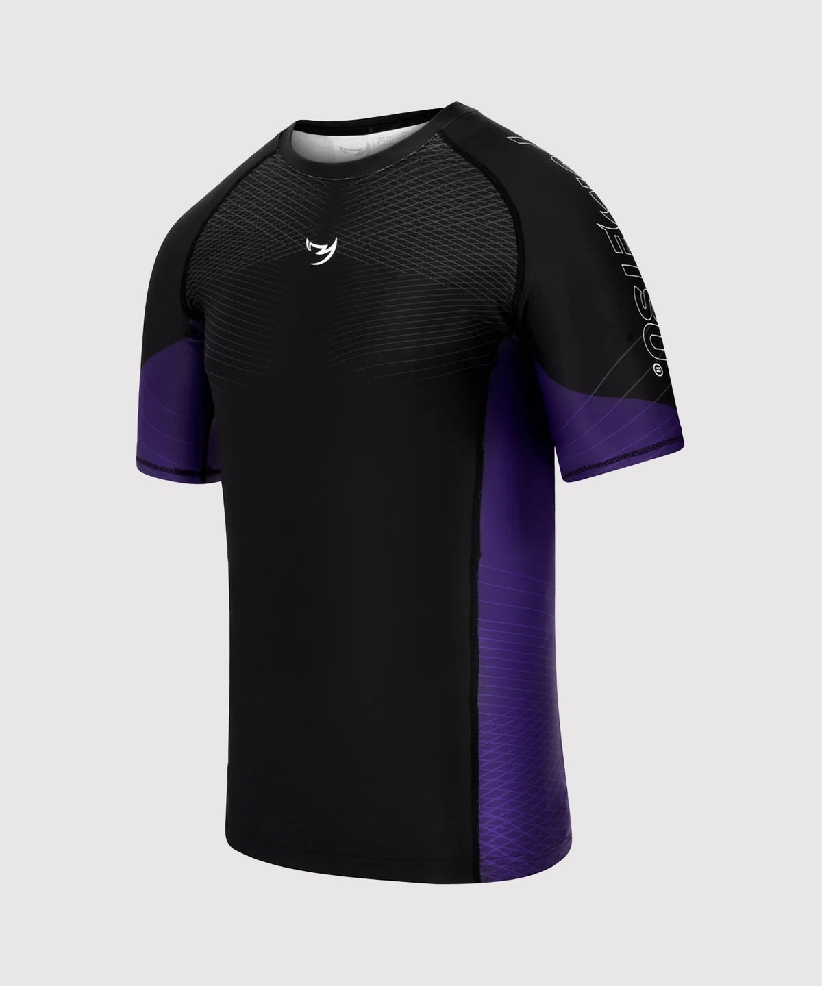 Fumetsu Competitor Mk2 Rashguard de Manga Corta - Negro/Violeta