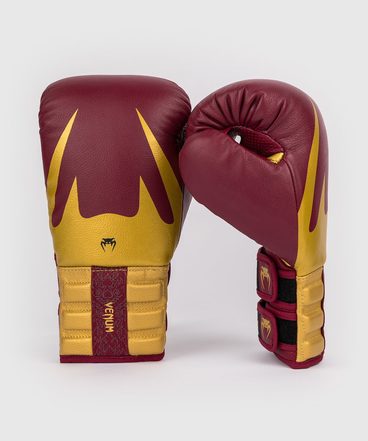 Venum Reverso Boxhandschuhe - Kirschrot/Gold