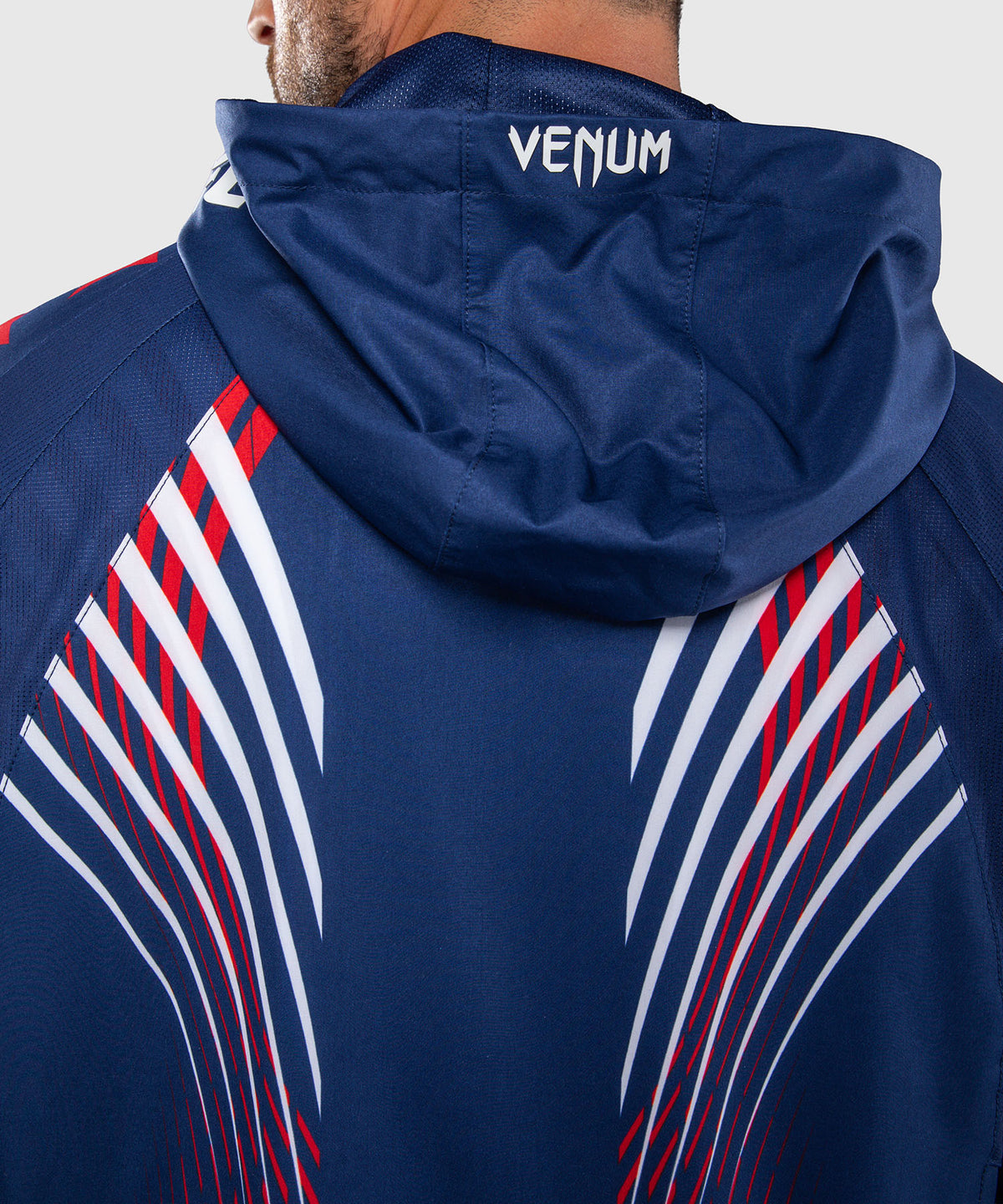 Official UFC Freedom 250 by Venum Authentic Fight Night Sweat à capuche Walkout pour homme - Bleu