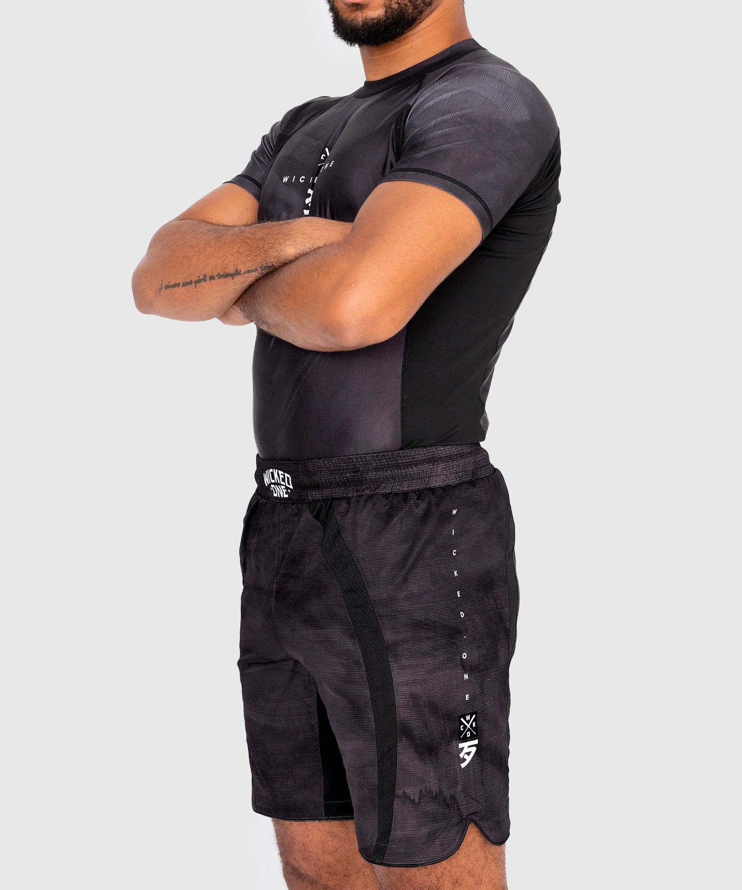 Wicked One Contest Rashguard de Manga Corta - Negro