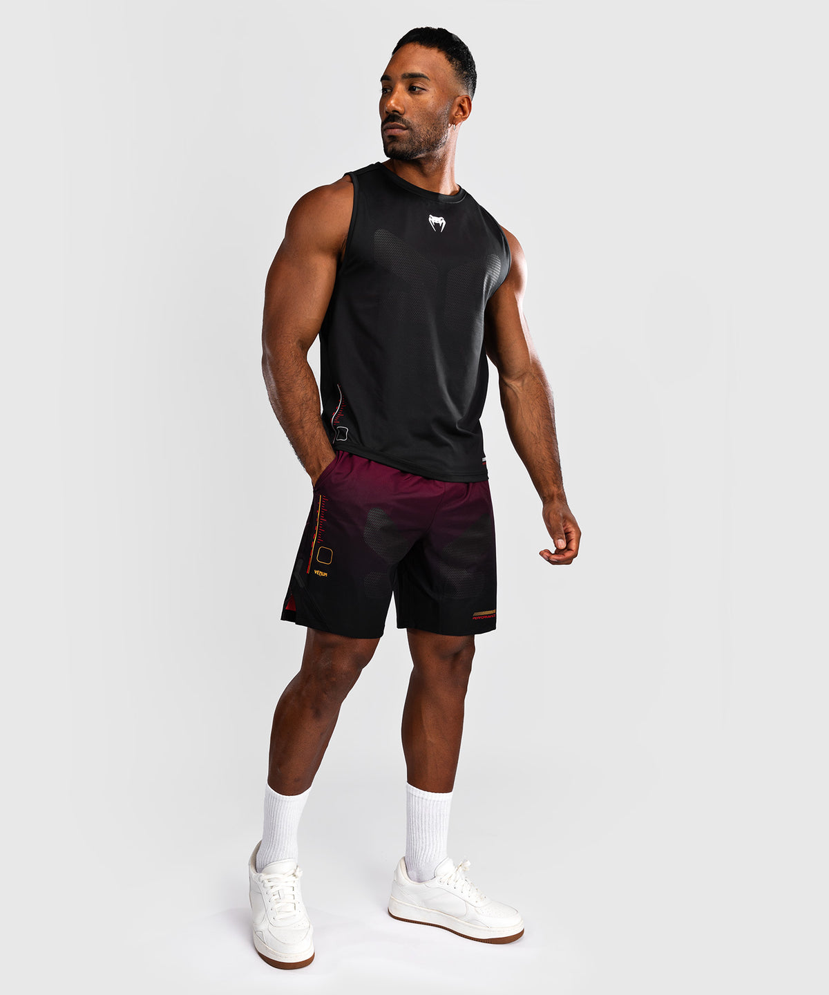 Venum Tactical XT Herren Dry Tech Tanktop - Schwarz/Feuerrot