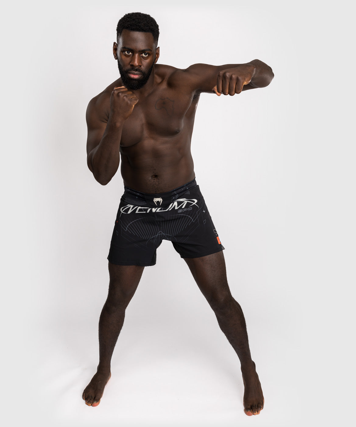 Venum Eclipse Fight Shorts - Black/Ivory