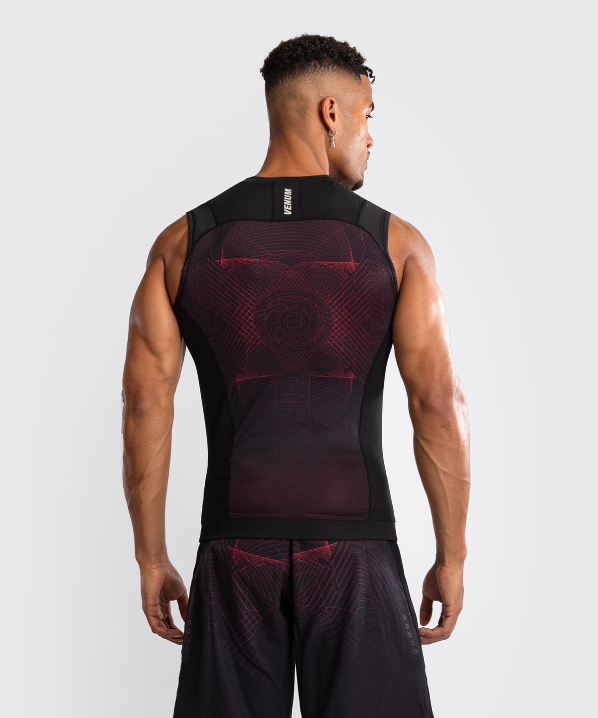 Venum G-Fit Air Rashguard Senza Maniche - Nero Profondo/Rosso Fuoco