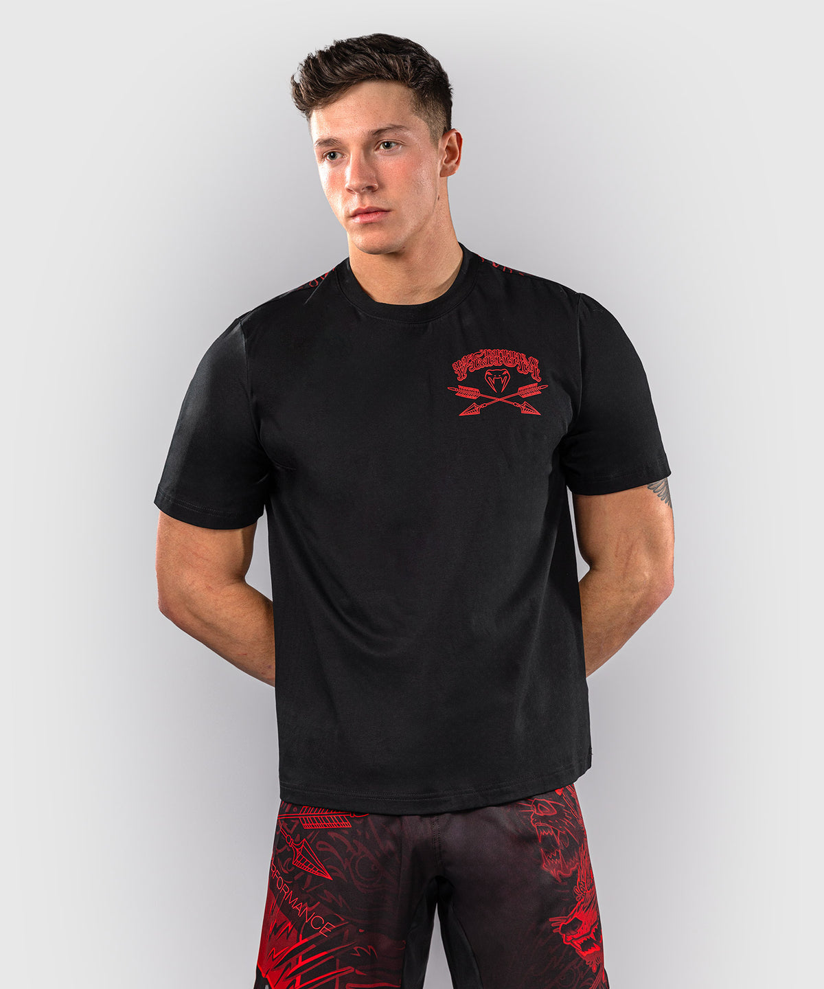 Venum Wolf Atak Camiseta – Negro/Rojo